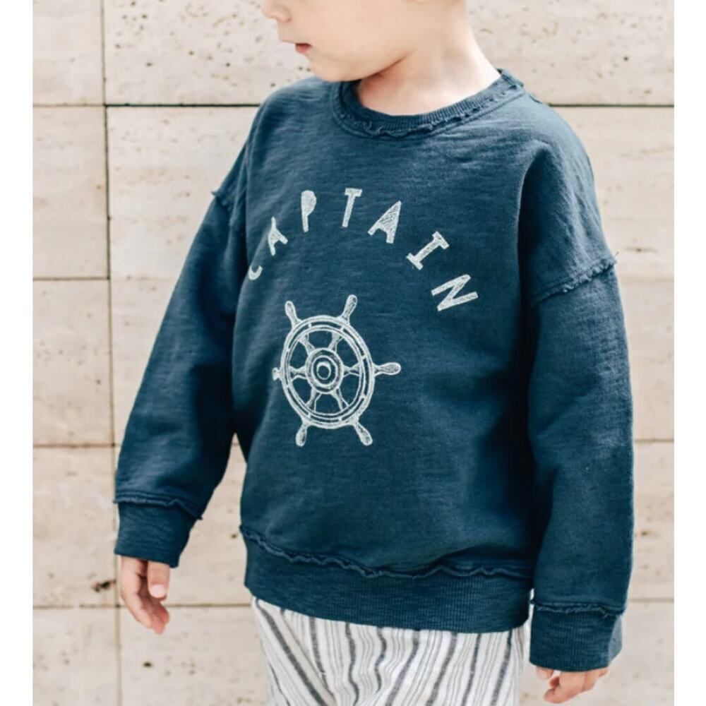Dear Mini Captain Sweatshirt Boys Sz. 18-24mo